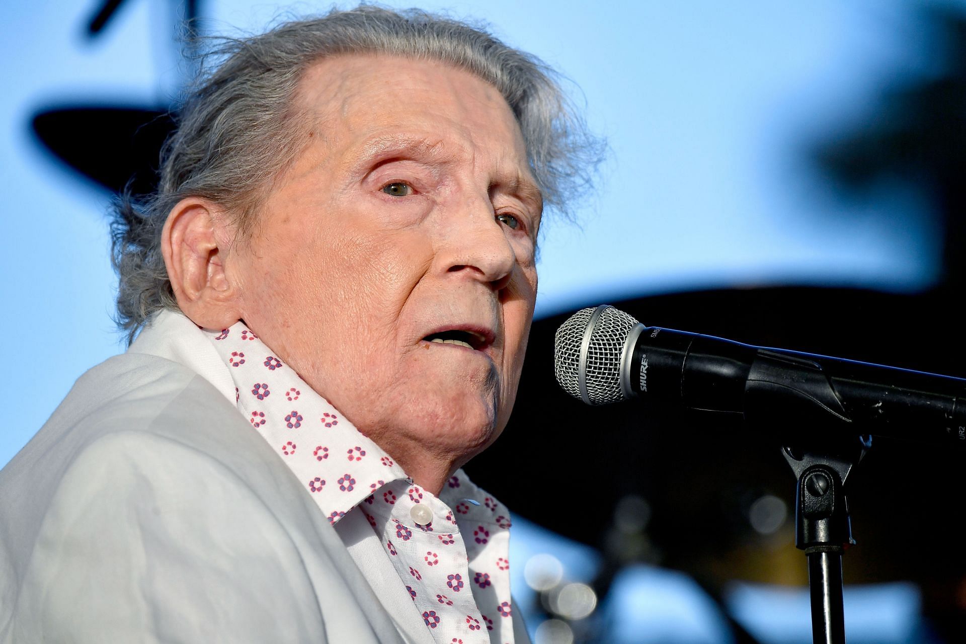 Musician Jerry Lee Lewis performs on the Palomino Stage at the 2017 Stagecoach California's Country Music Festival - Day 1(Image via Getty)